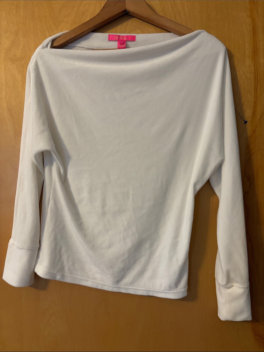 Lilly Pulitzer White Long Sleeve Boatneck Tee